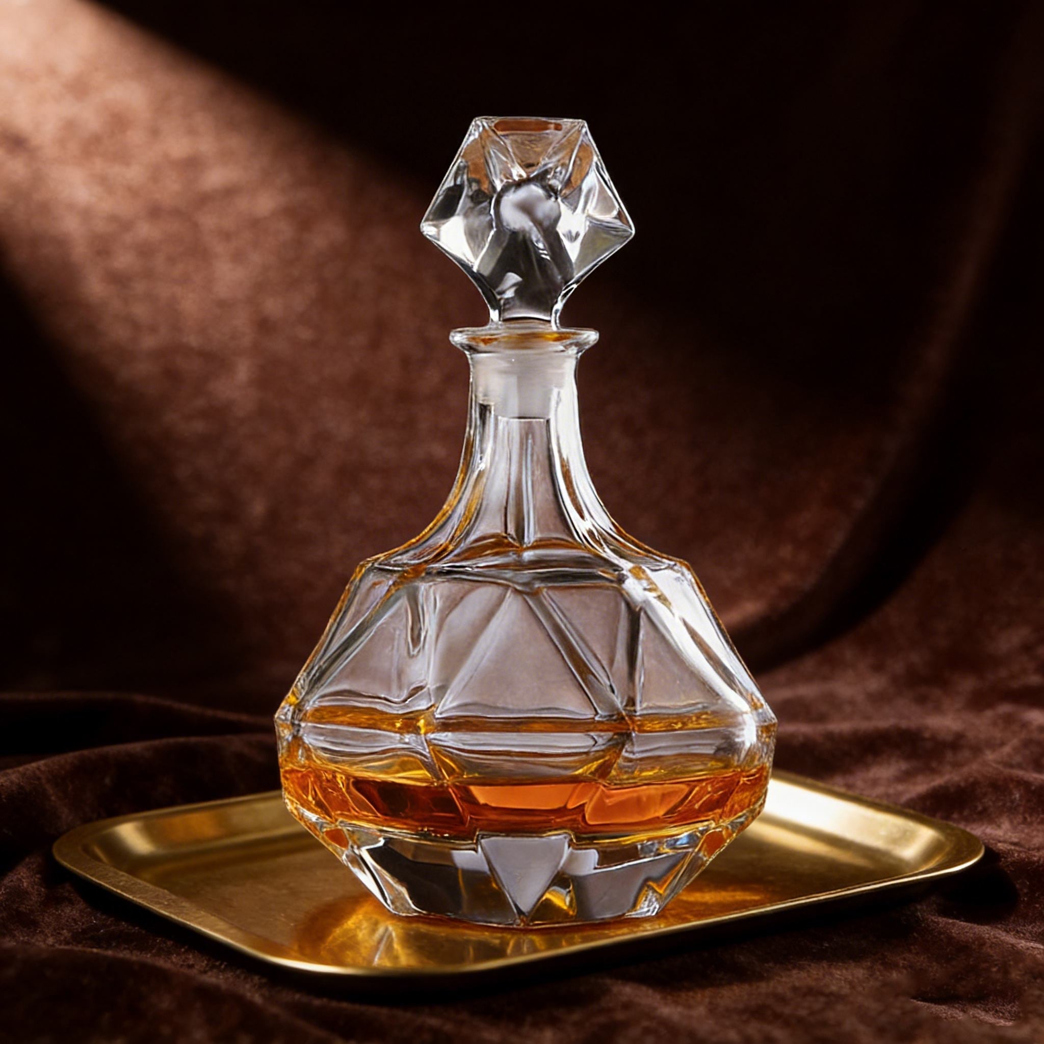 JR Prism Crystal Whisky Decanter