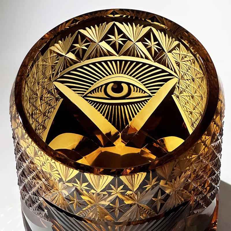 Edo Kiriko Angel's Eye Handcrafted Crystal Whiskey Glass