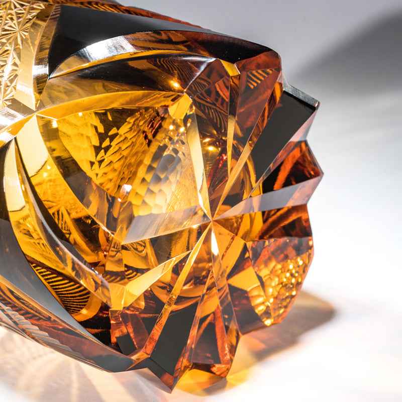 Edo Kiriko Angel's Eye Handcrafted Crystal Whiskey Glass