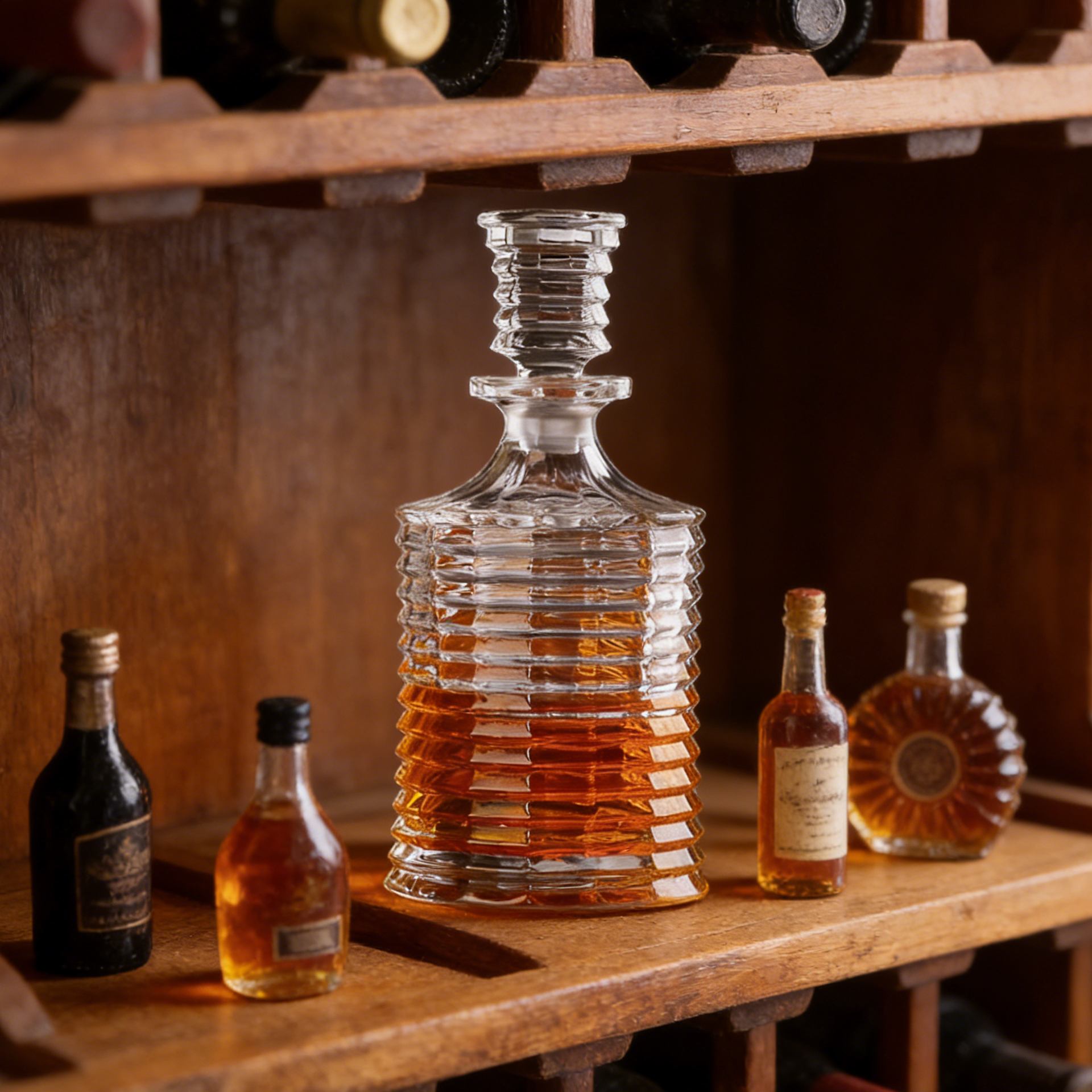 JR Ripple Crystal Whisky Decanter