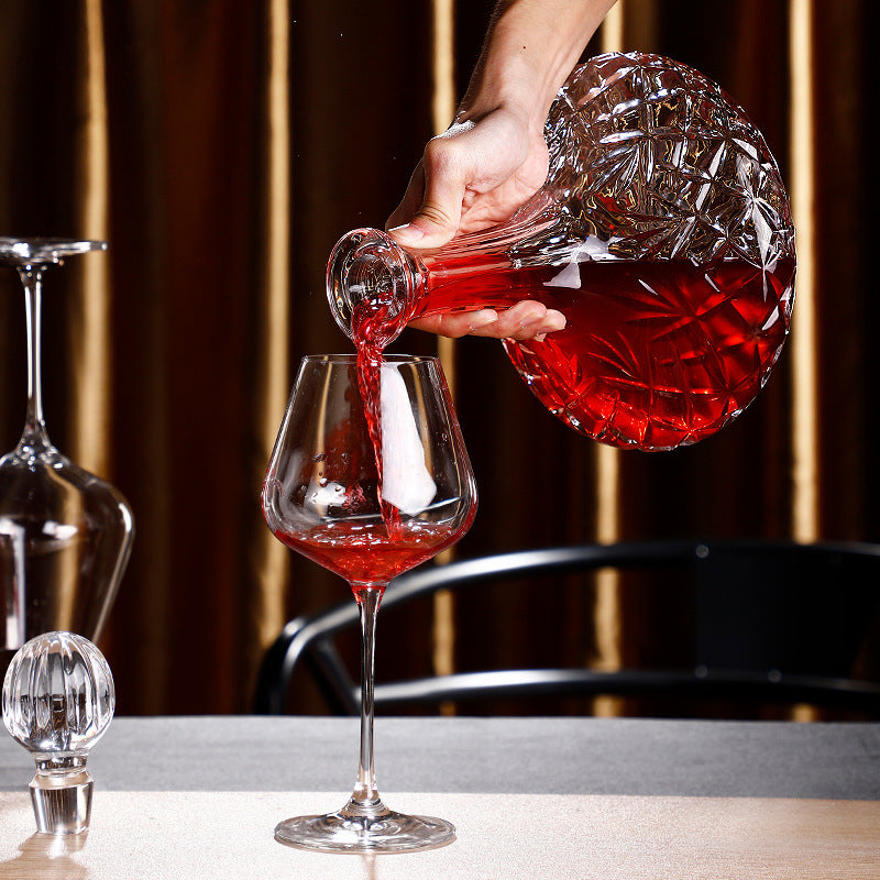 JR Handcrafted Clear Crystal Decanter with Gift Box