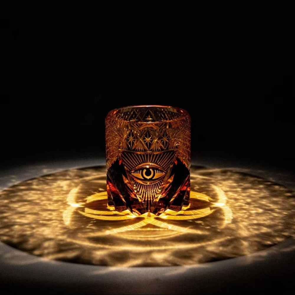 Edo Kiriko Angel's Eye Handcrafted Crystal Whiskey Glass