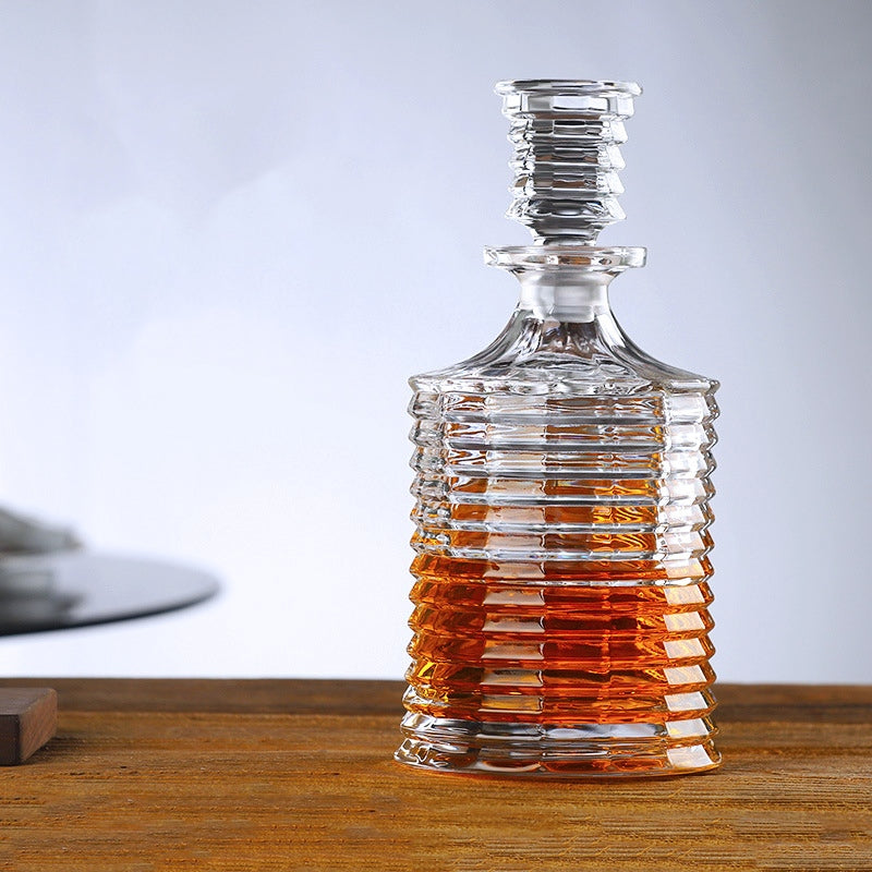 JR Ripple Crystal Whisky Decanter