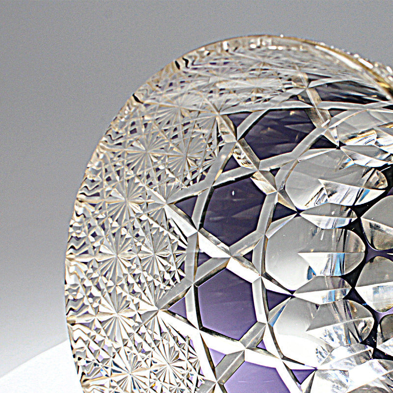 Edo Kiriko Handcrafted Fluorite Crystal Whisky Glass