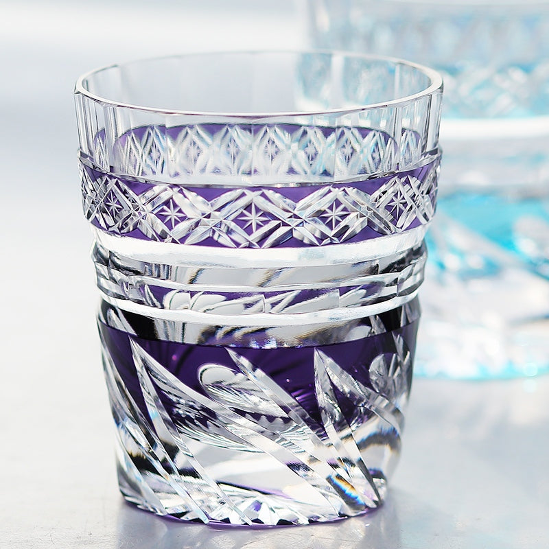 Edo Kiriko Handcrafted Zephyr Valley Whisky Glass