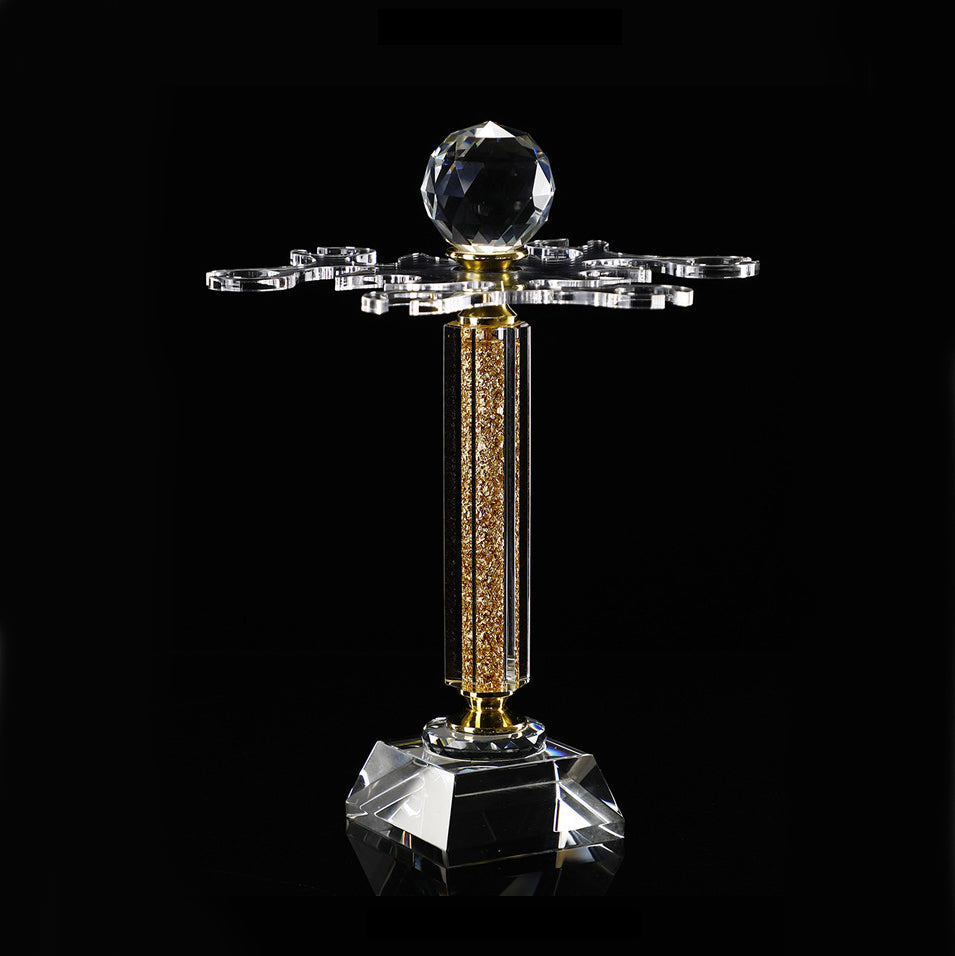 JR Gold Flakes Crystal Bordeaux Wine Glass Set