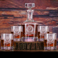 Crystal Whiskey Decanter And Glasses (Set of 5)