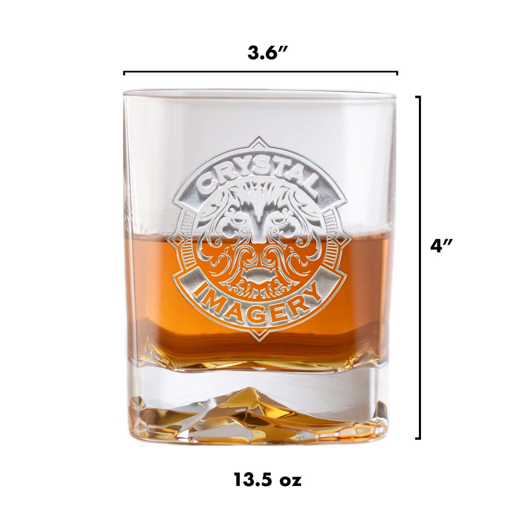Logo Whiskey Glass, Luigi Bormioli On The Rocks