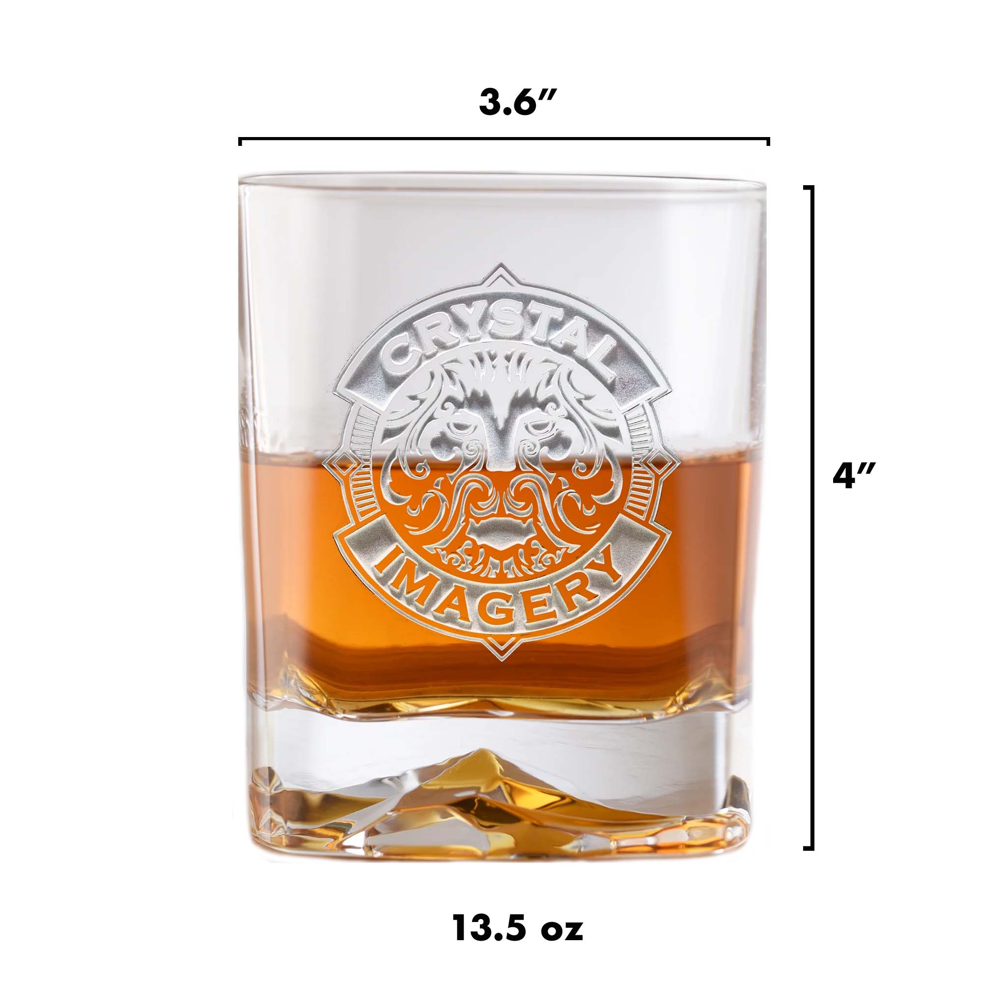 Logo Whiskey Glass, Luigi Bormioli On The Rocks