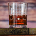 "I Survived The Pandemic One Ounce at a Time"  Whiskey Rocks, DOF Glass
