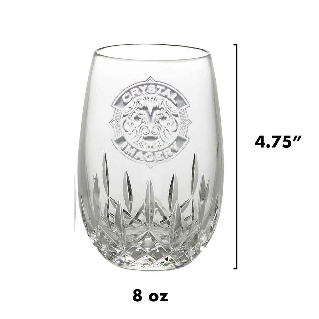 Engraved, Waterford Crystal Stemless Glass