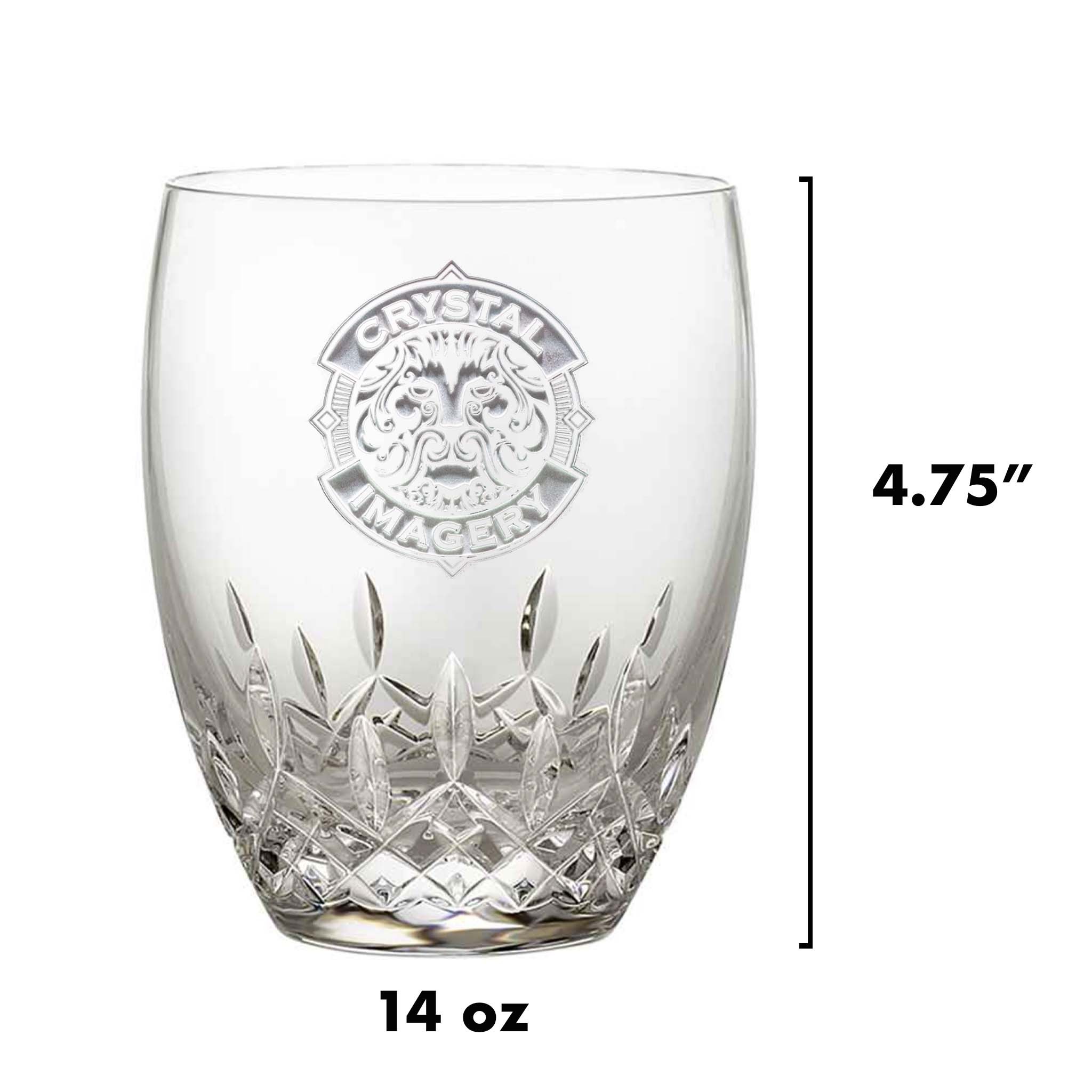 Engraved, Waterford Crystal Rocks Glasses, Pair