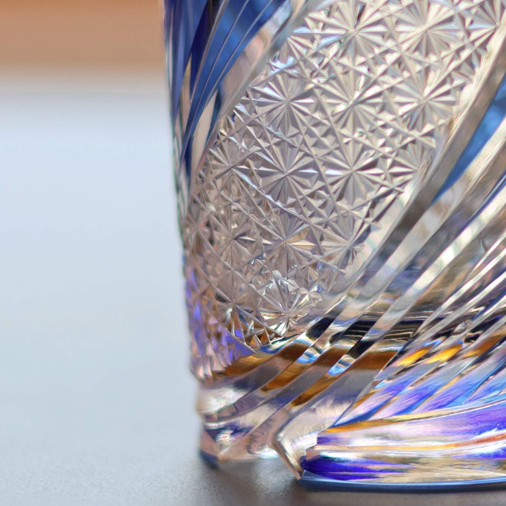 Edo Kiriko Handcrafted Meteor Crystal Glass