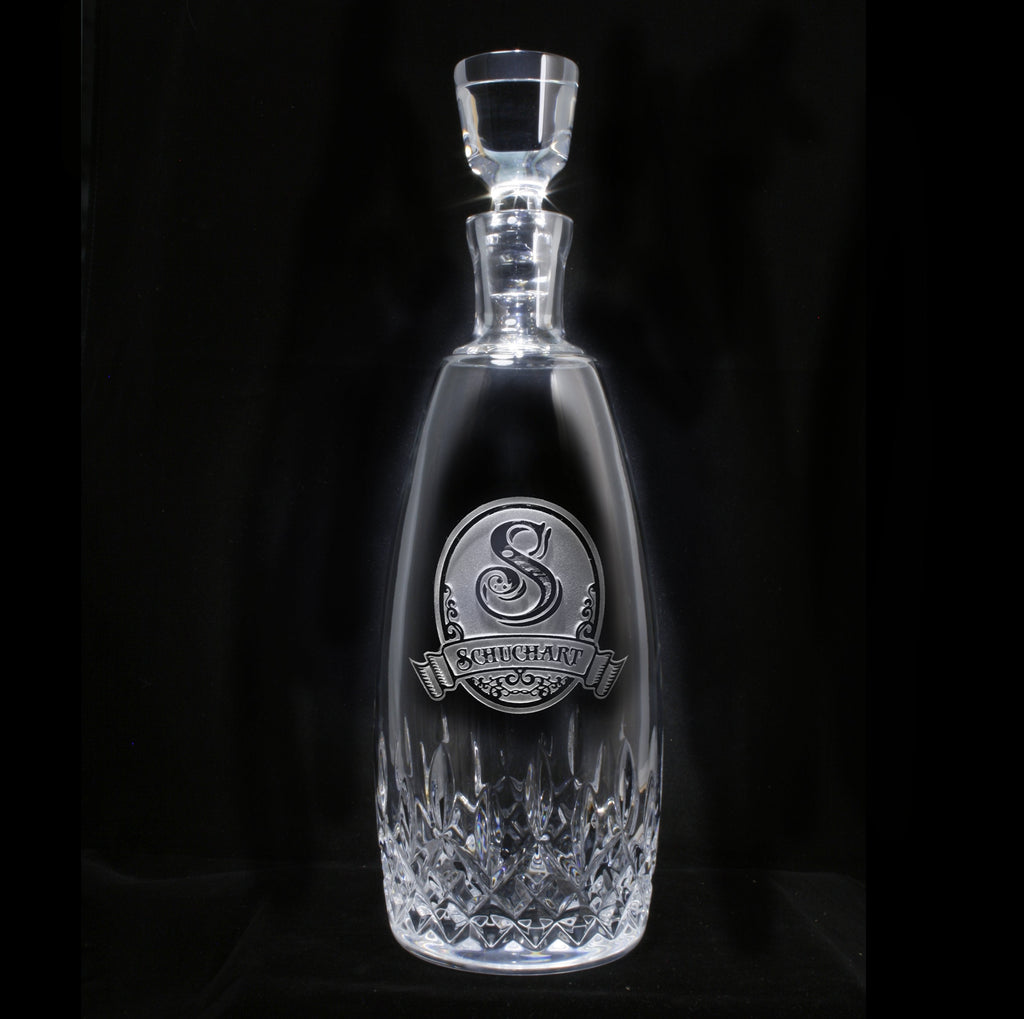 Engraved, Waterford Crystal Decanter