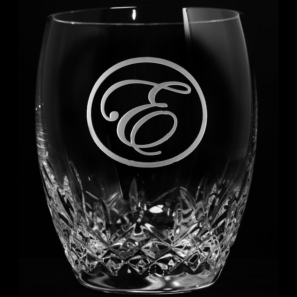 Engraved, Waterford Crystal DOF Glass, Pair