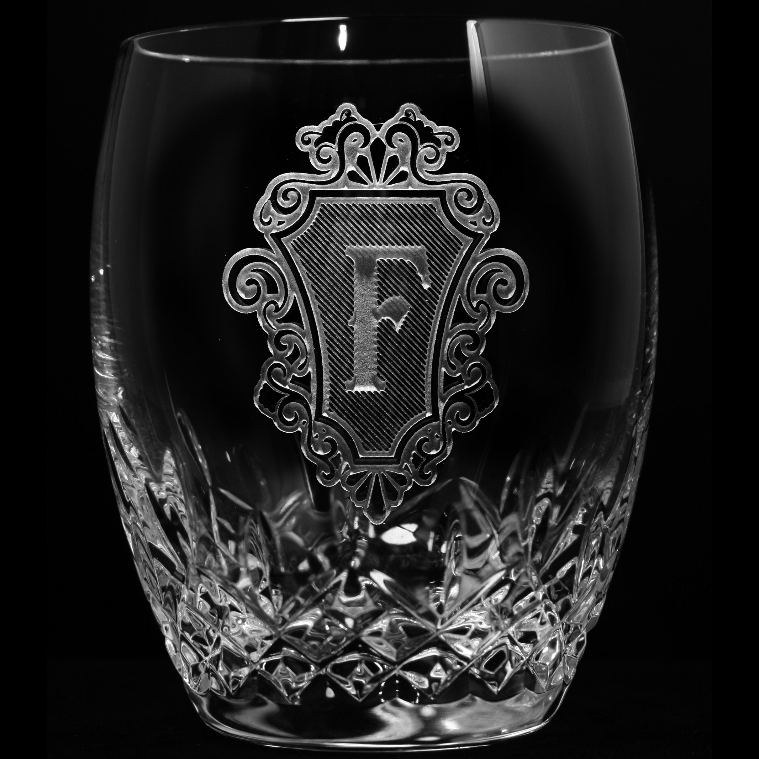 Engraved, Waterford Crystal Whiskey Glass
